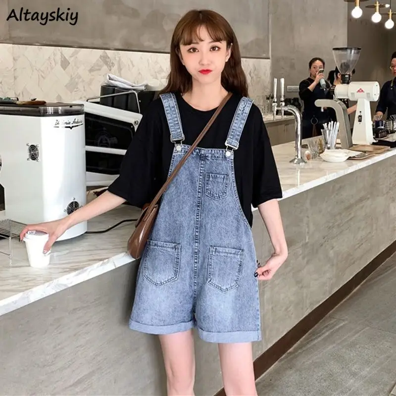 Rompers Women Student Summer All-match High Waist Straight Trouser Denim Female Casual Minimalist Basic Popular Vintage Ulzzang
Rompers Women Student Summer All-match High Waist Straight Trouser Denim Female Casual Minimalist Basic Popular Vintage Ulzzang