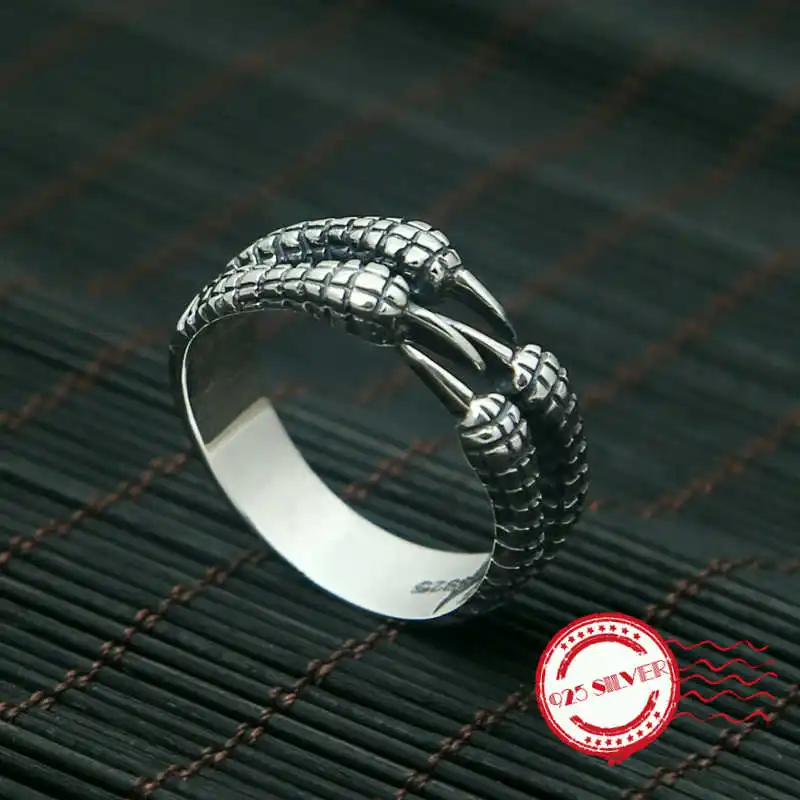 S925 sterling silver men's ring high-end jewelry retro fashion personality Eagle domineering claw opening ring 2018 new
S925 sterling silver men's ring high-end jewelry retro fashion personality Eagle domineering claw opening ring 2018 new