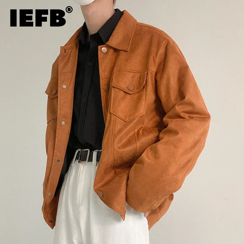 IEFB Menswear Vintage Suede Jacket 2021 New Loose Lapel Single Breasted Long Sleeve Streetwear Coat Tide Autumn Winter 2021
IEFB Menswear Vintage Suede Jacket 2021 New Loose Lapel Single Breasted Long Sleeve Streetwear Coat Tide Autumn Winter 2021