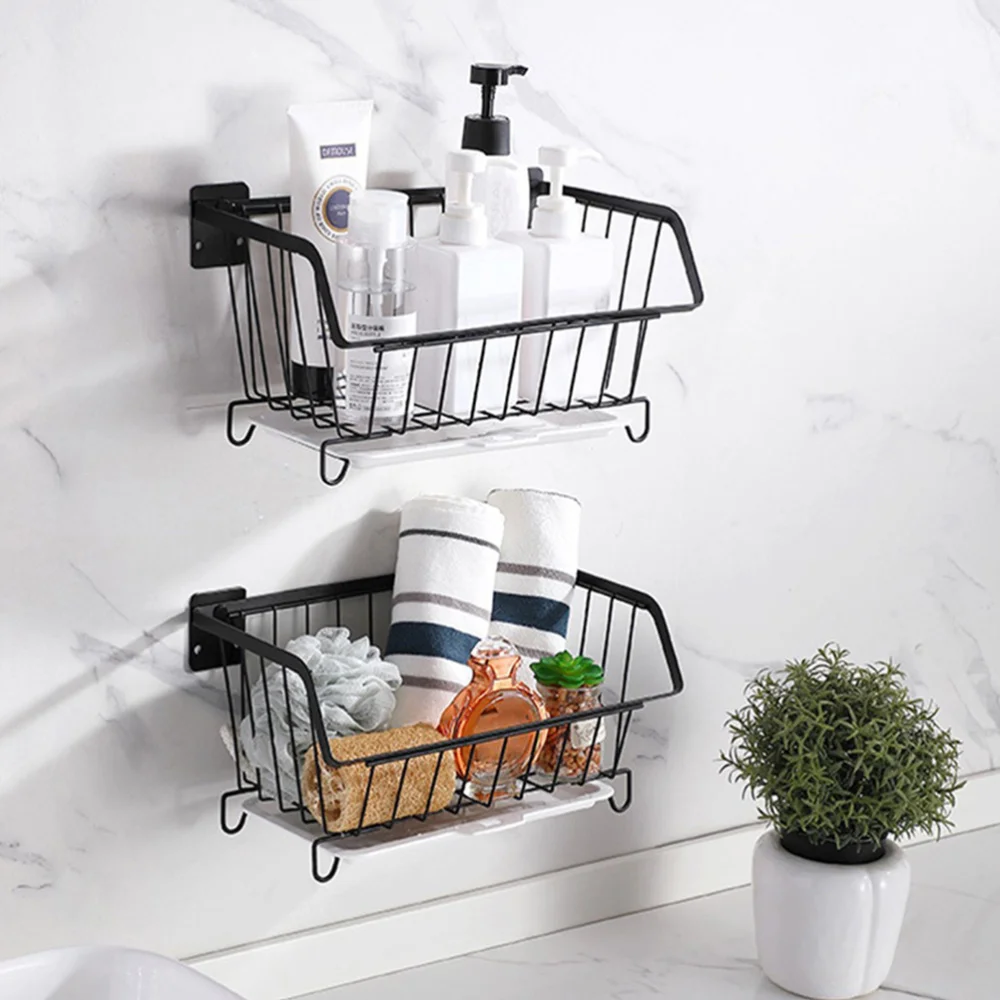 1Pc Practical Iron Fruit Basket Punch Free Wall Mount Vegetable Basket (Black) 
1Pc Practical Iron Fruit Basket Punch Free Wall Mount Vegetable Basket (Black)