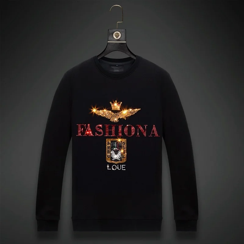 Men 2021 Pilot Rhinestones Hoodie Sweatshirt Fashion Streetwear Full Pullover Hoodie Black O Neck Cotton Mens Autumn Clothes 6XL
Men 2021 Pilot Rhinestones Hoodie Sweatshirt Fashion Streetwear Full Pullover Hoodie Black O Neck Cotton Mens Autumn Clothes 6XL