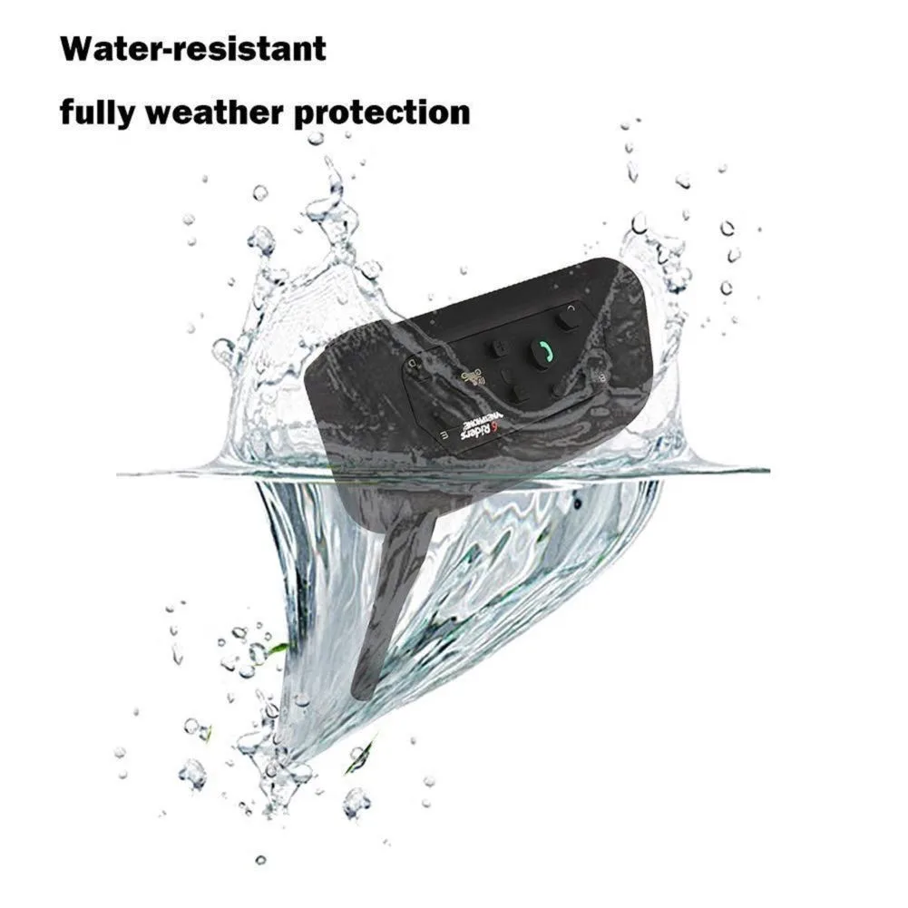 V6 1200M Bluetooth Intercom Motorcycle Helmet Interphone Headset Wireless Bluetooth Moto Headset Interphone Skiing Communicator
V6 1200M Bluetooth Intercom Motorcycle Helmet Interphone Headset Wireless Bluetooth Moto Headset Interphone Skiing Communicator