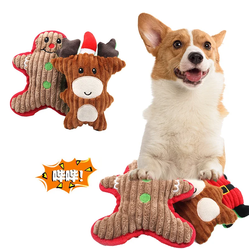 New Pet Christmas Plush Vocal Toys Dogs Amused Screaming Dolls Pet Molars Bite Resistant Hand-woven Doll Dog Squeak Toy
New Pet Christmas Plush Vocal Toys Dogs Amused Screaming Dolls Pet Molars Bite Resistant Hand-woven Doll Dog Squeak Toy