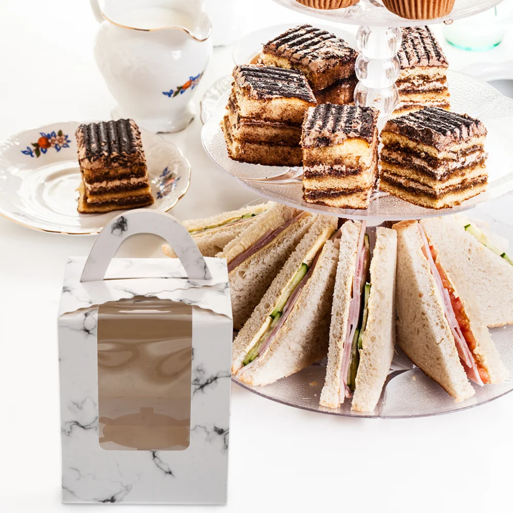 50pcs Cake Wrapping Box with Clear Window Cake Packing Box for Bakery (White) 
50pcs Cake Wrapping Box with Clear Window Cake Packing Box for Bakery (White)