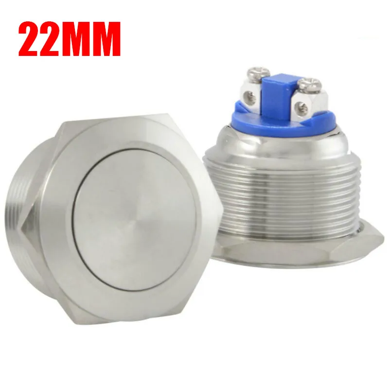 22mm Starter Switch / Boat Horn Momentary Push Button Stainless Steel Metal Waterproof Antirust Self Reset Button Switch
22mm Starter Switch / Boat Horn Momentary Push Button Stainless Steel Metal Waterproof Antirust Self Reset Button Switch