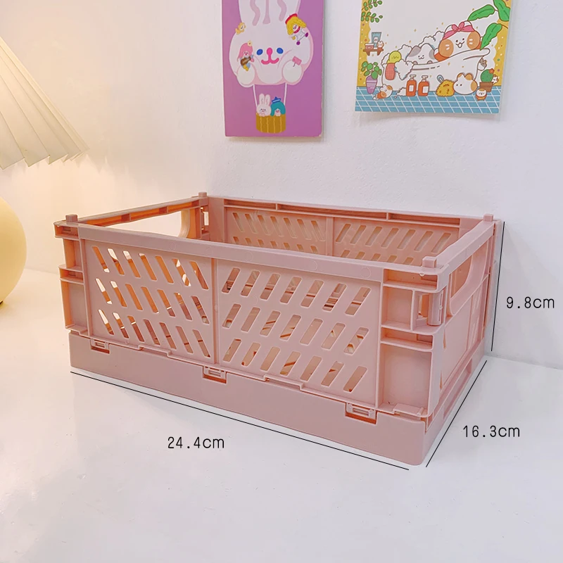 Kawaii Desktop Foldable Storage Box For Cosmetics Lipstick Jewelry Toys Snacks Sundries Plastic Storage Box Basket Organizer
Kawaii Desktop Foldable Storage Box For Cosmetics Lipstick Jewelry Toys Snacks Sundries Plastic Storage Box Basket Organizer
