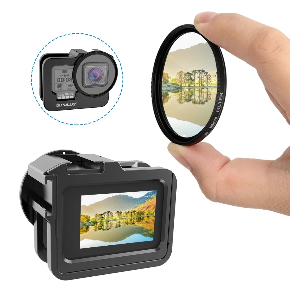 PULUZ Case For GoPro HERO9 Black Accessories Housing Shell CNC Aluminum Alloy Protective Cage Cover &Insurance Frame & 52mm UV
PULUZ Case For GoPro HERO9 Black Accessories Housing Shell CNC Aluminum Alloy Protective Cage Cover &Insurance Frame & 52mm UV