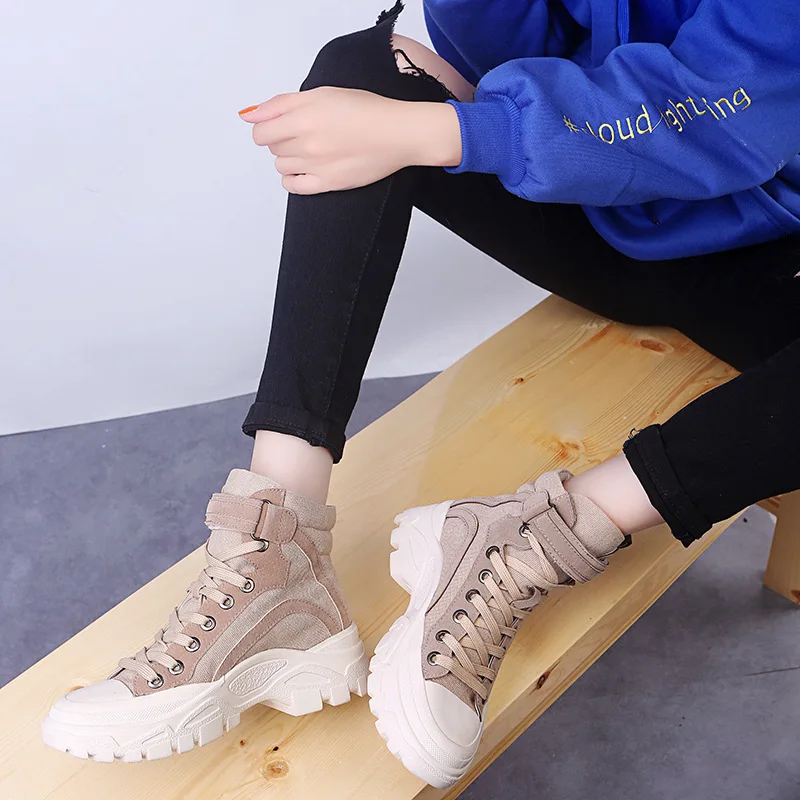QWEDF 2019 Women Casual Shoes Espadrilles Platform Hidden Increasing Sneakers PU Leather Shoes Woman High Top Woman Shoes X9-59
QWEDF 2019 Women Casual Shoes Espadrilles Platform Hidden Increasing Sneakers PU Leather Shoes Woman High Top Woman Shoes X9-59