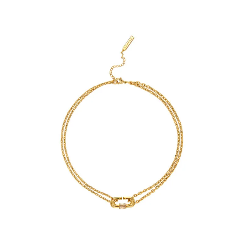 POTCET Korea 2021 Fashion Trend New Women's Mountaineering Deduction Necklace Geometric Trend Hip Hop Jewelry Free Shipping 
POTCET Korea 2021 Fashion Trend New Women's Mountaineering Deduction Necklace Geometric Trend Hip Hop Jewelry Free Shipping