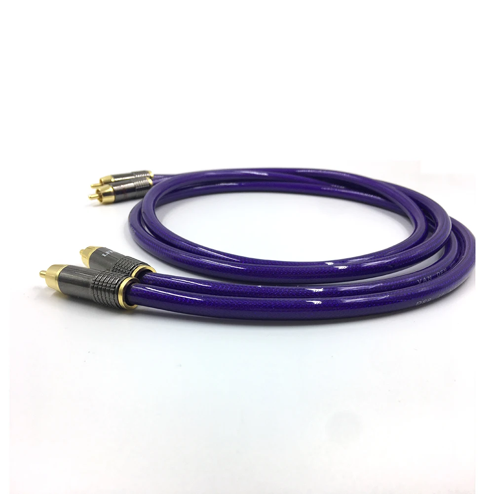 Free shipping Pair Van den Hul MC-SILVER IT 65 RCA audio cable, interconnect cable with Gold plated RCA plug 
Free shipping Pair Van den Hul MC-SILVER IT 65 RCA audio cable, interconnect cable with Gold plated RCA plug