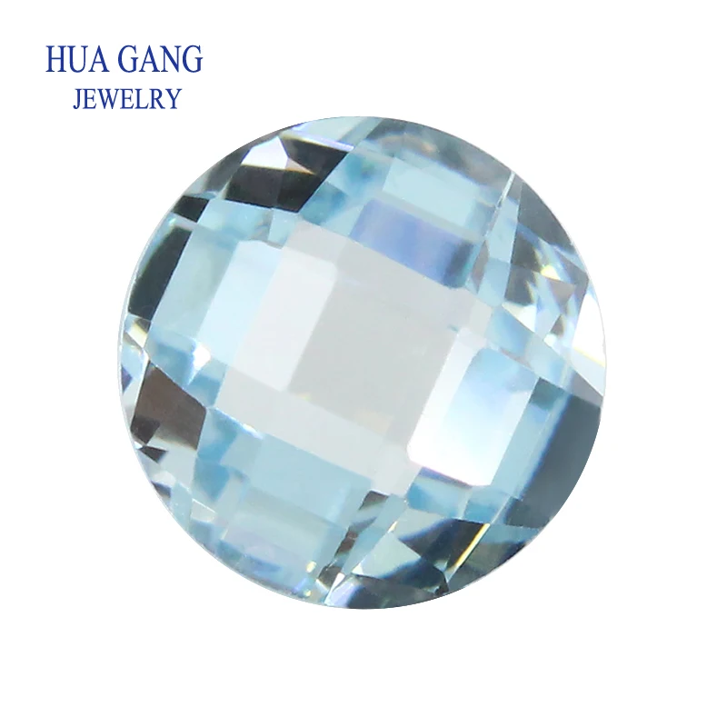 Aquamarine 4~12mm Cubic Zirconia Round Shape Double Checkerboard Brilliant Cut Loose CZ Stone Synthetic Gems For Jewelry
Aquamarine 4~12mm Cubic Zirconia Round Shape Double Checkerboard Brilliant Cut Loose CZ Stone Synthetic Gems For Jewelry