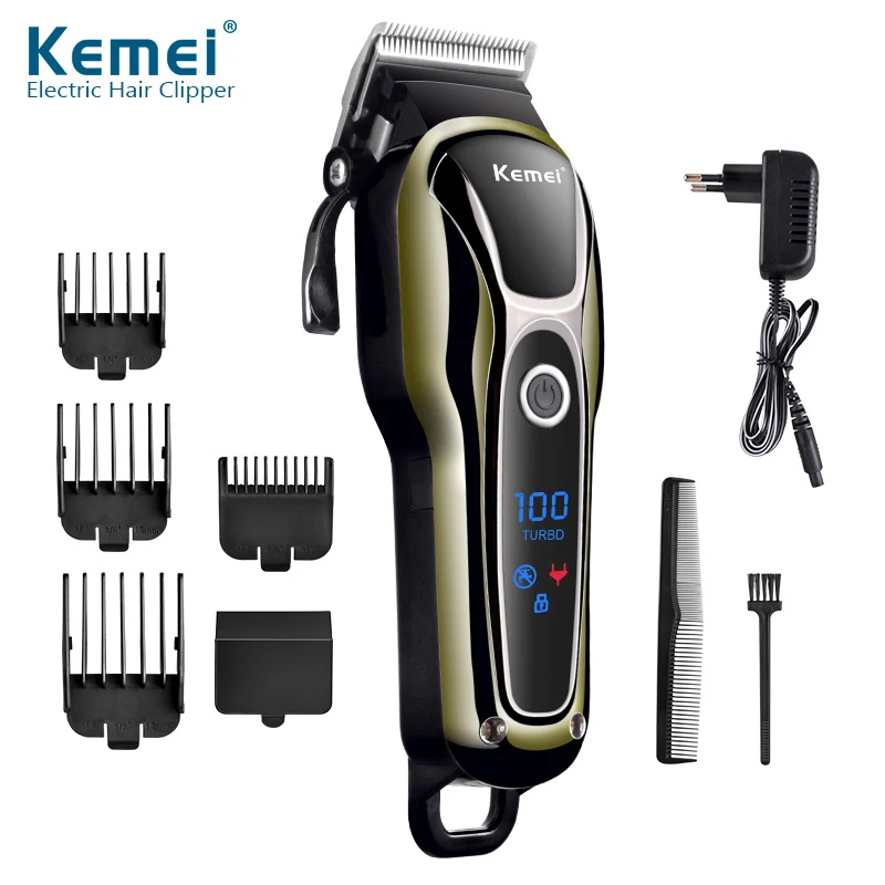 KEMEI Hair Clippers Razor For Men Trimmer Professional Hair Cutting Machine Beard Trimmer Barber Hair Cutter Kit Cordless Shaver
KEMEI Hair Clippers Razor For Men Trimmer Professional Hair Cutting Machine Beard Trimmer Barber Hair Cutter Kit Cordless Shaver