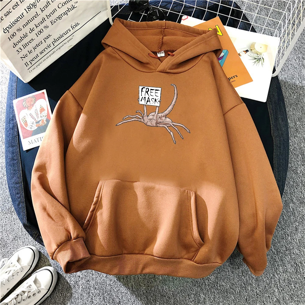 2021 Comfortable Autumn Clothing Alien Facehugger Horror Printing Male Hoody Thick Winter Men Hooded Oversized Loose Sweatshirt
2021 Comfortable Autumn Clothing Alien Facehugger Horror Printing Male Hoody Thick Winter Men Hooded Oversized Loose Sweatshirt