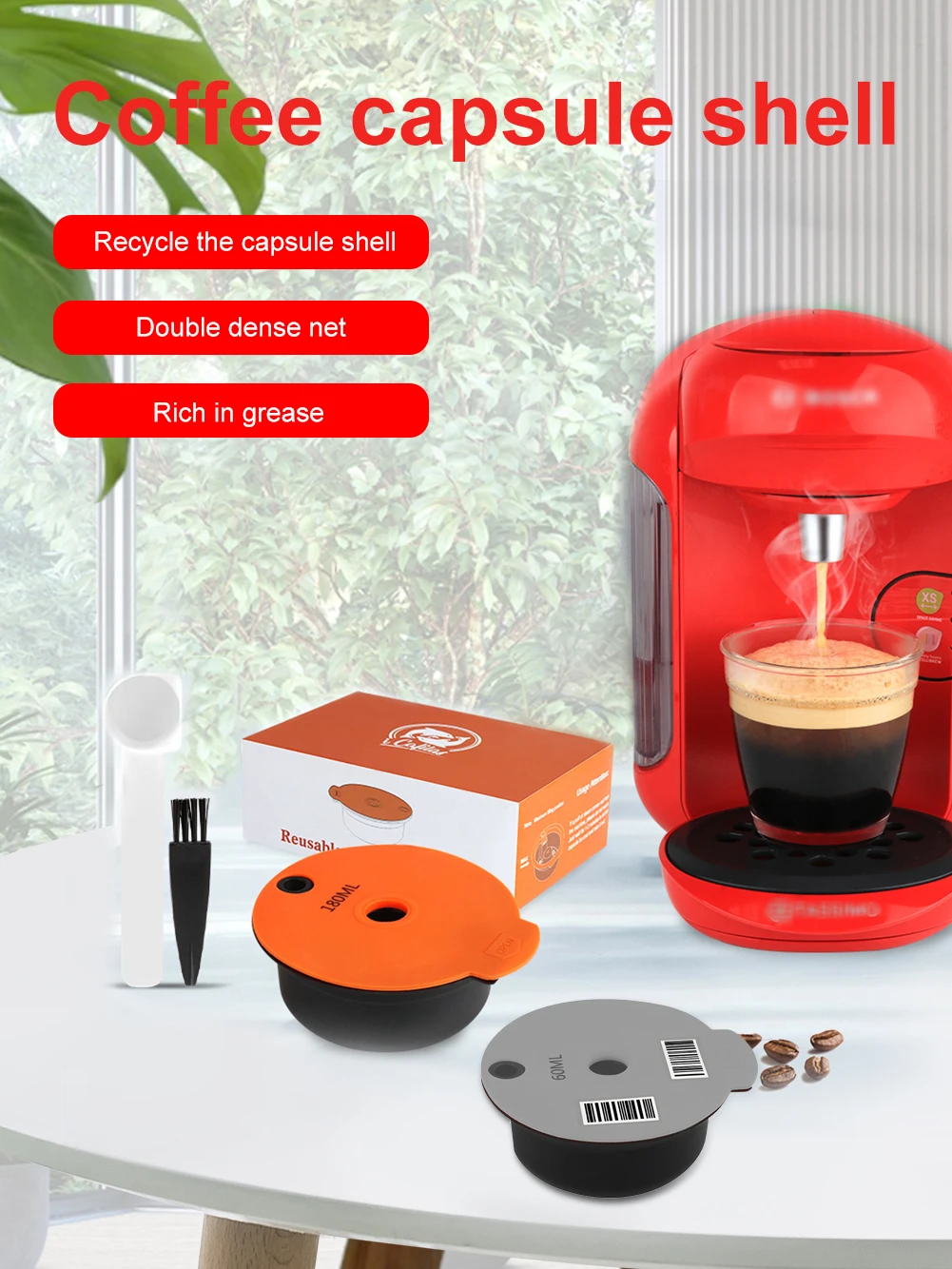 Coffee Capsule Reusable Coffee Pod Coffee Rust-proof Durable Maker Compatible Tas1003/01 Tas1403/02 Tas5552uc/05 Coffee Filter
Coffee Capsule Reusable Coffee Pod Coffee Rust-proof Durable Maker Compatible Tas1003/01 Tas1403/02 Tas5552uc/05 Coffee Filter