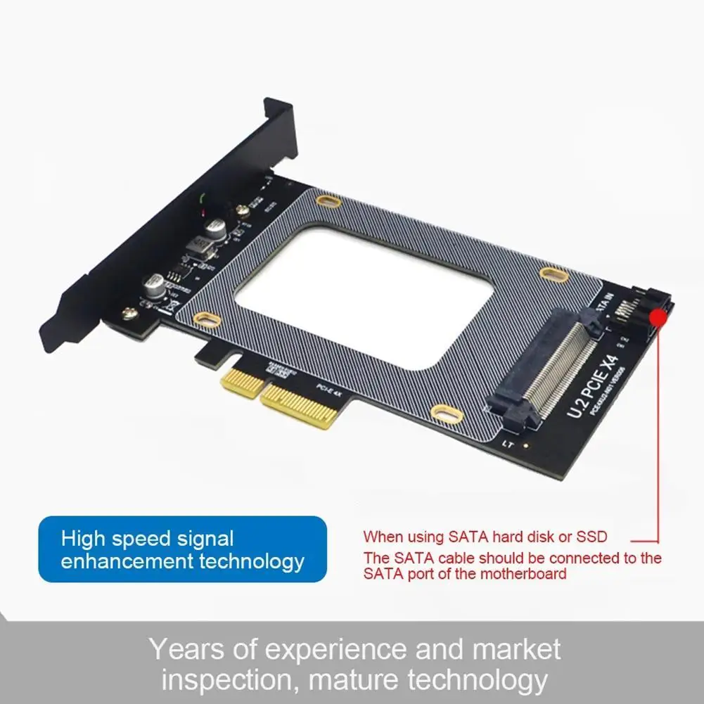 U.2 to PCI-E X4 Riser Card 3.0 SFF-8639 to SSD Extension Express SATA Card PCI For 2.5 Adapter HDD SSD SATA U.2 Inch B7I5
U.2 to PCI-E X4 Riser Card 3.0 SFF-8639 to SSD Extension Express SATA Card PCI For 2.5 Adapter HDD SSD SATA U.2 Inch B7I5