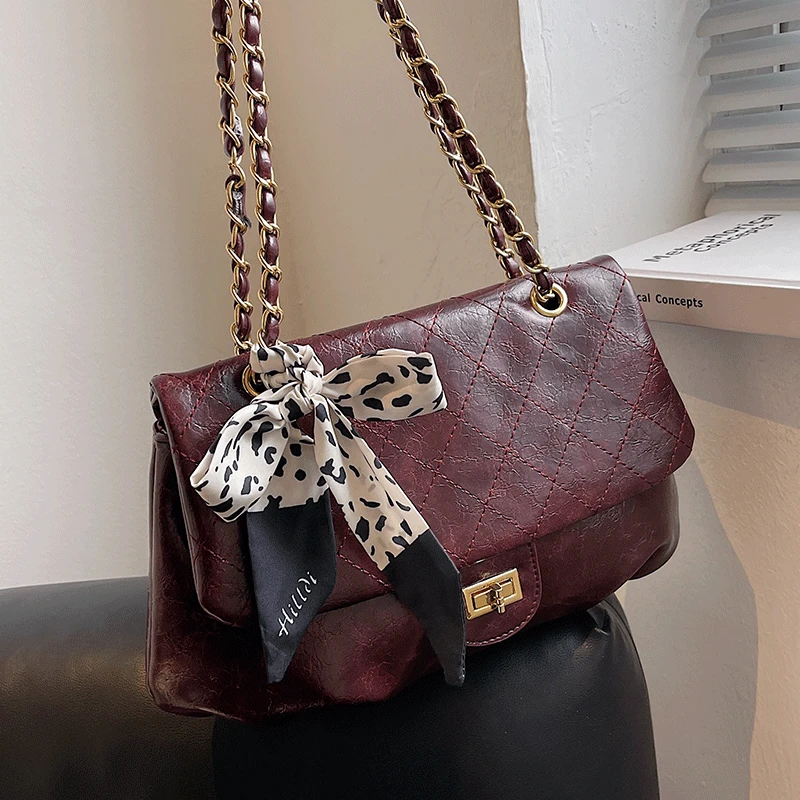 Vintage Wine Red Shoulder Bags for Women Chain Flap Crossbody Bag Female Brand Designer Handbags Sac Casual Folds Hobos Bag Lady
Vintage Wine Red Shoulder Bags for Women Chain Flap Crossbody Bag Female Brand Designer Handbags Sac Casual Folds Hobos Bag Lady