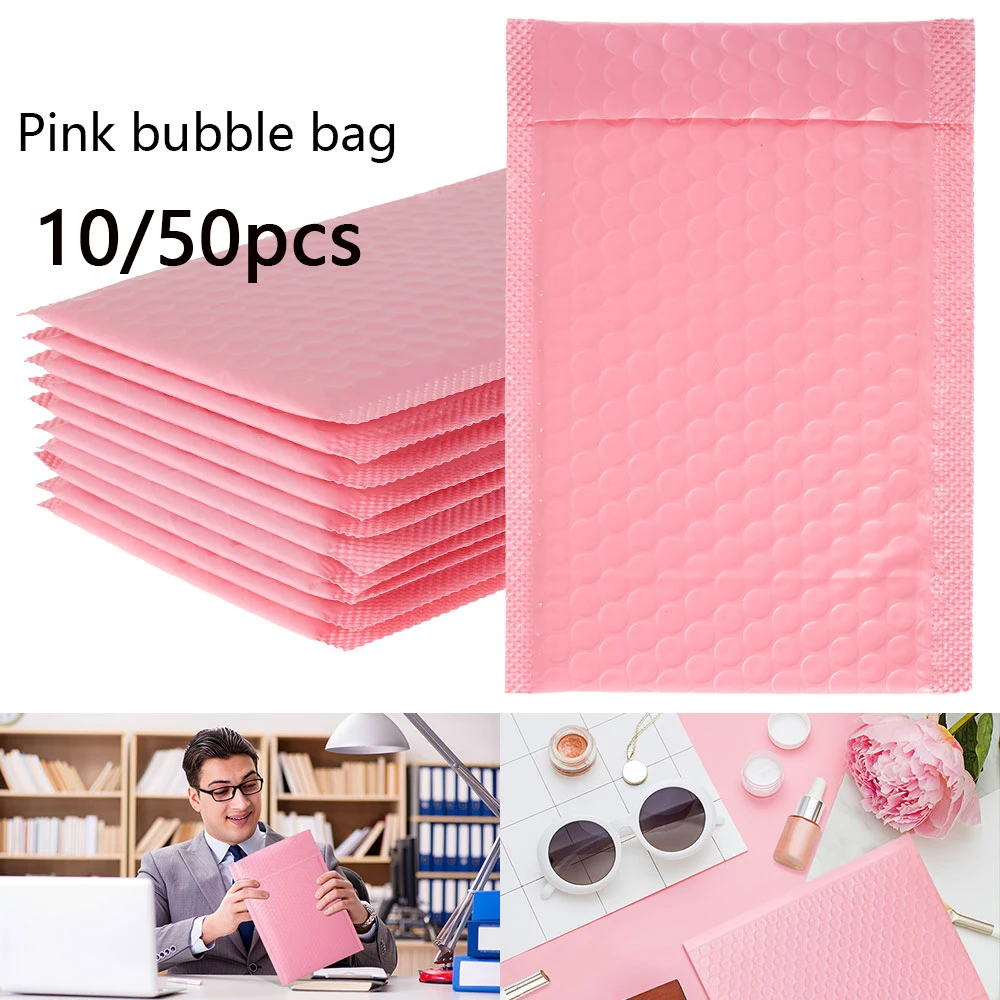 10/50Pcs Pink Poly Bubble Mailers Padded Envelopes Bulk Bubble Lined Wrap Polymailer Bags for Shipping Packaging Maile Self Seal
10/50Pcs Pink Poly Bubble Mailers Padded Envelopes Bulk Bubble Lined Wrap Polymailer Bags for Shipping Packaging Maile Self Seal