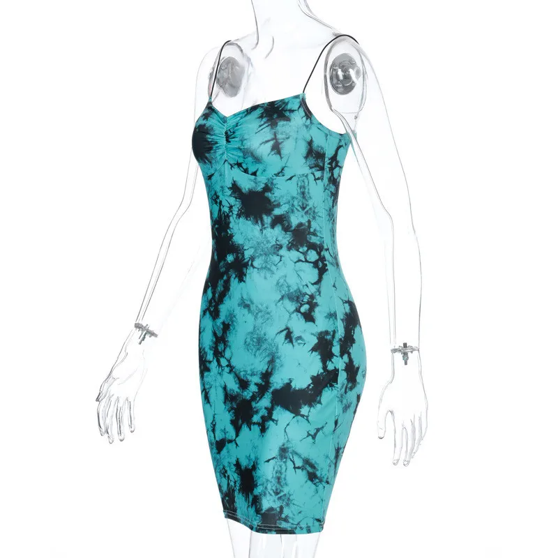 Women Summer Dress Sexy Spaghetti Strap Mini Dress Tie-Dye Print Sleeveless Package Hip Sundress Beach Sling Tie Dyeing Dresses
Women Summer Dress Sexy Spaghetti Strap Mini Dress Tie-Dye Print Sleeveless Package Hip Sundress Beach Sling Tie Dyeing Dresses