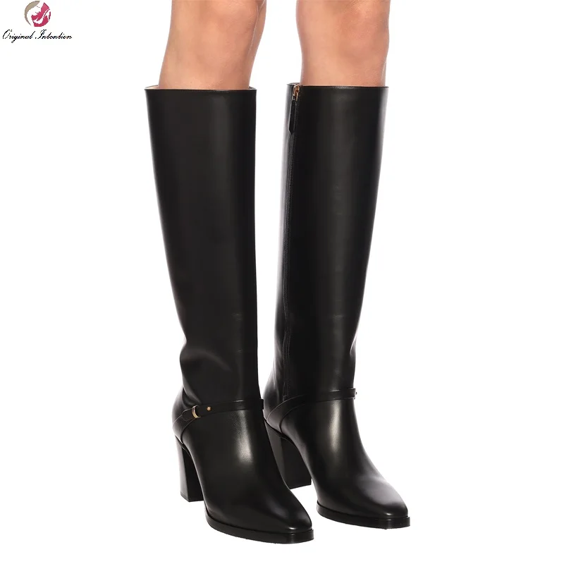 Size 3-13 Women's Knee High Boots Fashion Chunky Heels Square Toe Side Zip Short Plush Long Boots Woman Shoes Botas Altas Mujer
Size 3-13 Women's Knee High Boots Fashion Chunky Heels Square Toe Side Zip Short Plush Long Boots Woman Shoes Botas Altas Mujer
