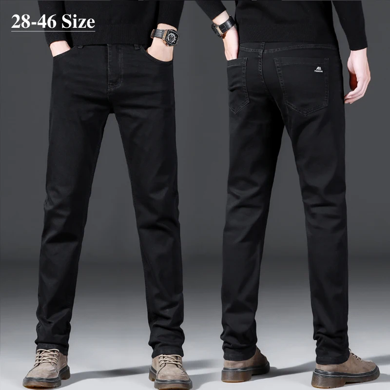 2022 Spring Men's Fashion Jeans Plus Size 42 44 46 Classic Black Trousers Elastic Slim fit Casual Denim Pants Brand Clothing
2022 Spring Men's Fashion Jeans Plus Size 42 44 46 Classic Black Trousers Elastic Slim fit Casual Denim Pants Brand Clothing