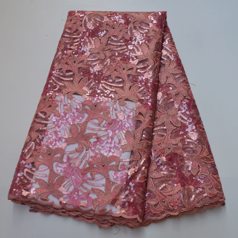 New Nigeria embroidery Hollow out design lace Fabric 2020 African Lace Fabric With sequins bead stone for women party dress
New Nigeria embroidery Hollow out design lace Fabric 2020 African Lace Fabric With sequins bead stone for women party dress