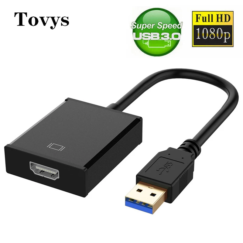 HD 1080P USB 3.0 to HDMI-compatible Adapter Drive Free External Graphics Card Audio Video Converter Cable Multi Monitor Adapter
HD 1080P USB 3.0 to HDMI-compatible Adapter Drive Free External Graphics Card Audio Video Converter Cable Multi Monitor Adapter