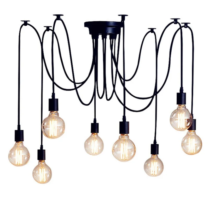 Скандинавская Подвесная лампа E27 в стиле индастриал потолочные светильники