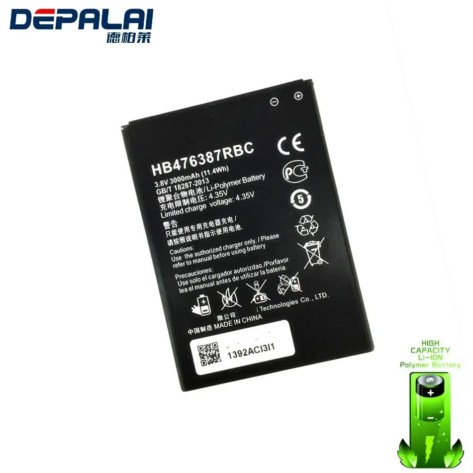 High Quality HB476387RBC Rechargeable Li-ion phone battery For Huawei Honor 3X G750 B199 3000mAh with phone holder for gift
High Quality HB476387RBC Rechargeable Li-ion phone battery For Huawei Honor 3X G750 B199 3000mAh with phone holder for gift