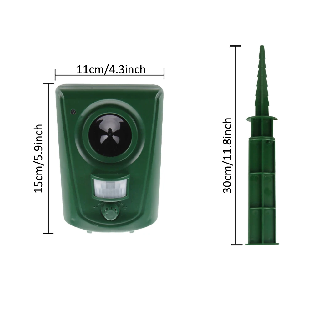 IPX4 Waterproof Ultrasonic Animal Bird RepellerPIR Sensor LED Light Outdoor Bird Mouse Cat Expeller Ultra Sonic Repellent
IPX4 Waterproof Ultrasonic Animal Bird RepellerPIR Sensor LED Light Outdoor Bird Mouse Cat Expeller Ultra Sonic Repellent