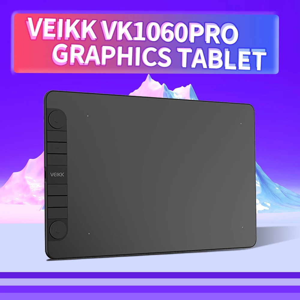 VEIKK VK1060PRO Graphics Tablet Digital Drawing Tablet with 8192 Levels Pressure Sensitivity 5080LPI Resolution 250RPS
VEIKK VK1060PRO Graphics Tablet Digital Drawing Tablet with 8192 Levels Pressure Sensitivity 5080LPI Resolution 250RPS