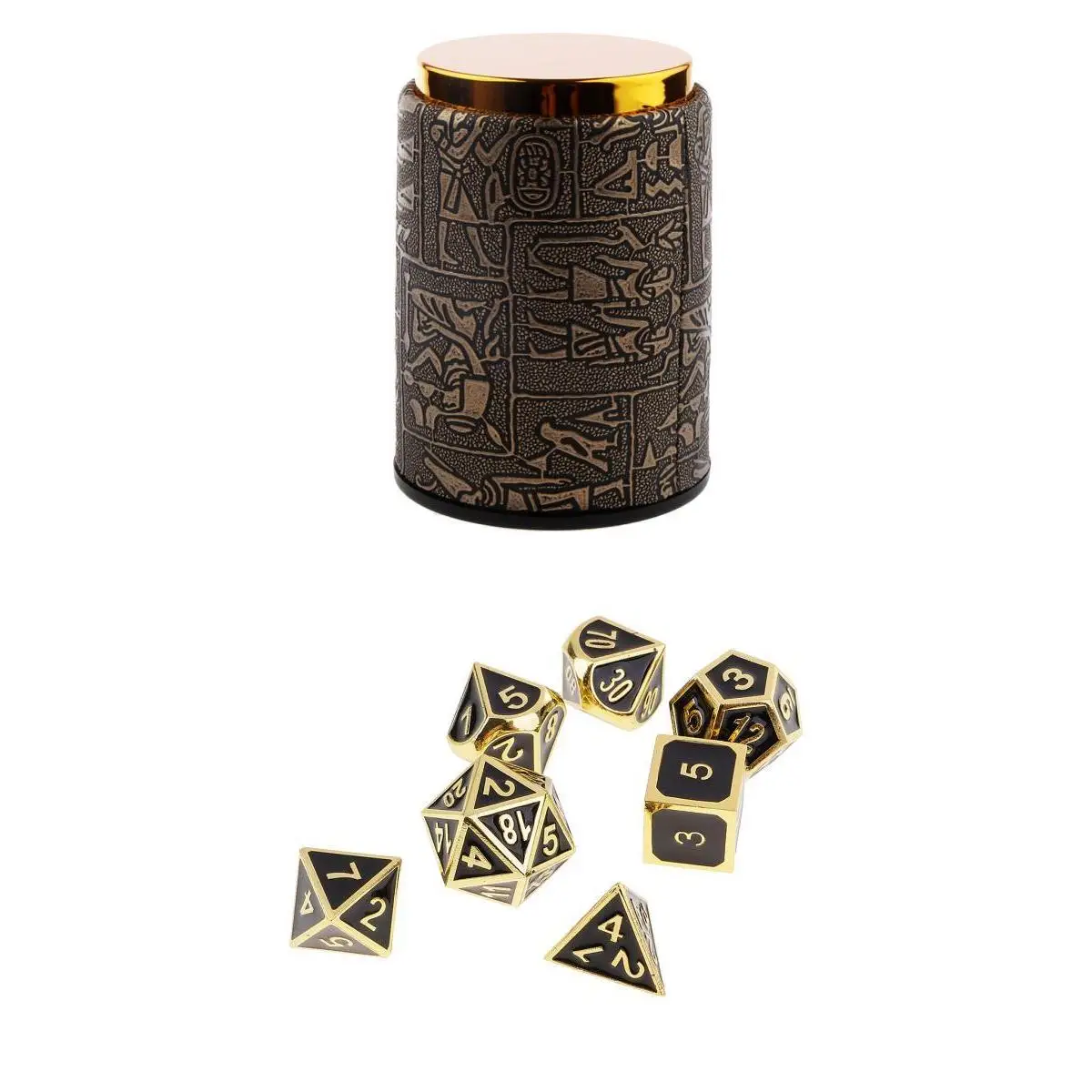7 pieces Metal Polyhedral Dice for Dungeons & Dragons Dice Table Games RPG MTG+Dice Cup #3
7 pieces Metal Polyhedral Dice for Dungeons & Dragons Dice Table Games RPG MTG+Dice Cup #3