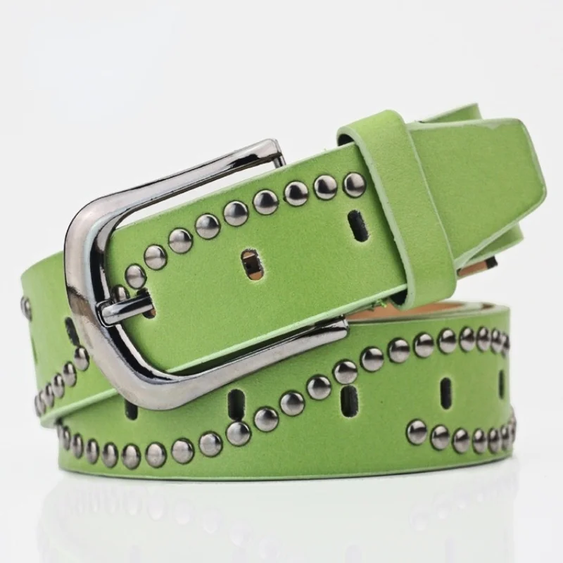 Female Retro Fashion Rivet Belt Buckle Jeans Dress Suit Leather Luxury High Quality Designer Brand Belts for Women Cowboy Rivet
Female Retro Fashion Rivet Belt Buckle Jeans Dress Suit Leather Luxury High Quality Designer Brand Belts for Women Cowboy Rivet