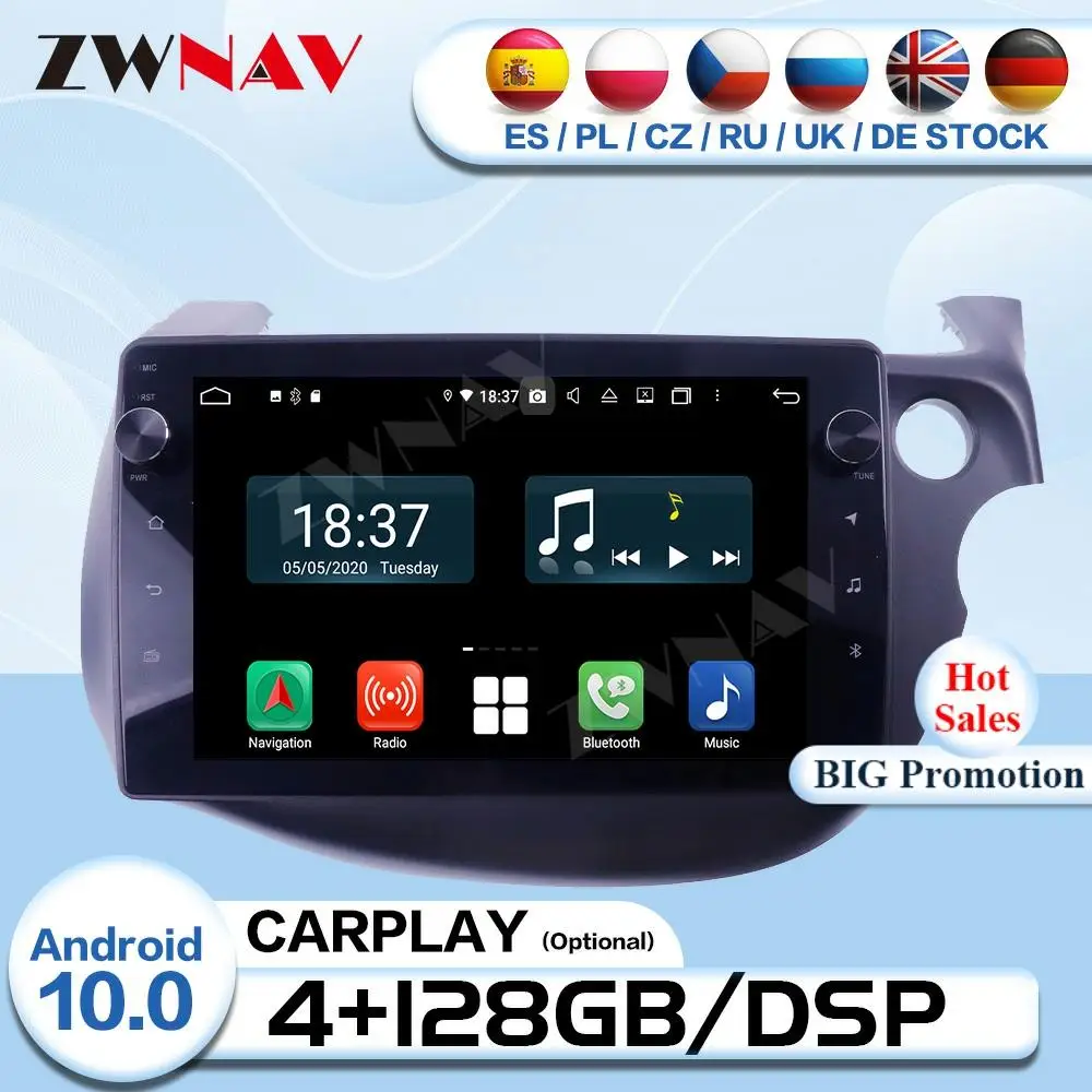 Carplay 2 Din Android 10 для Honda Fit 2008 2009 2010 2011 2012 2013 автомобильный радиоприемник аудио стерео GPS видеоплеер головное устройство
Carplay 2 Din Android 10 для Honda Fit 2008 2009 2010 2011 2012 2013 автомобильный радиоприемник аудио стерео GPS видеоплеер головное устройство