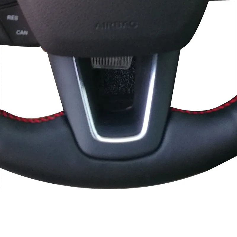 Hand Sewn Steering Wheel Cover Top Layer Leather With Threads And Needles For Focus 2015-2018 Car Accessories
Hand Sewn Steering Wheel Cover Top Layer Leather With Threads And Needles For Focus 2015-2018 Car Accessories