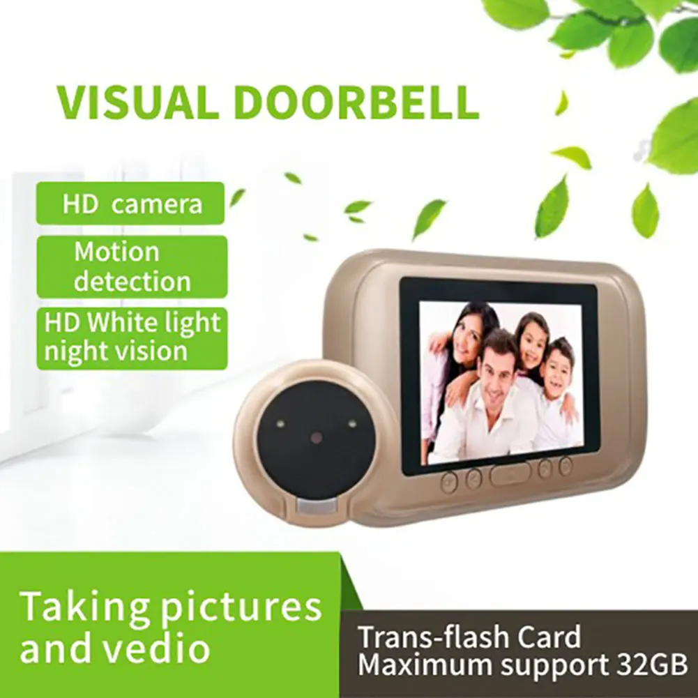 3.5 inch Color LCD Digital Doorbell Peephole Camera 32 GB 145 Degree Wide Angle Lens Touch Button Door Viewer Cam 
3.5 inch Color LCD Digital Doorbell Peephole Camera 32 GB 145 Degree Wide Angle Lens Touch Button Door Viewer Cam