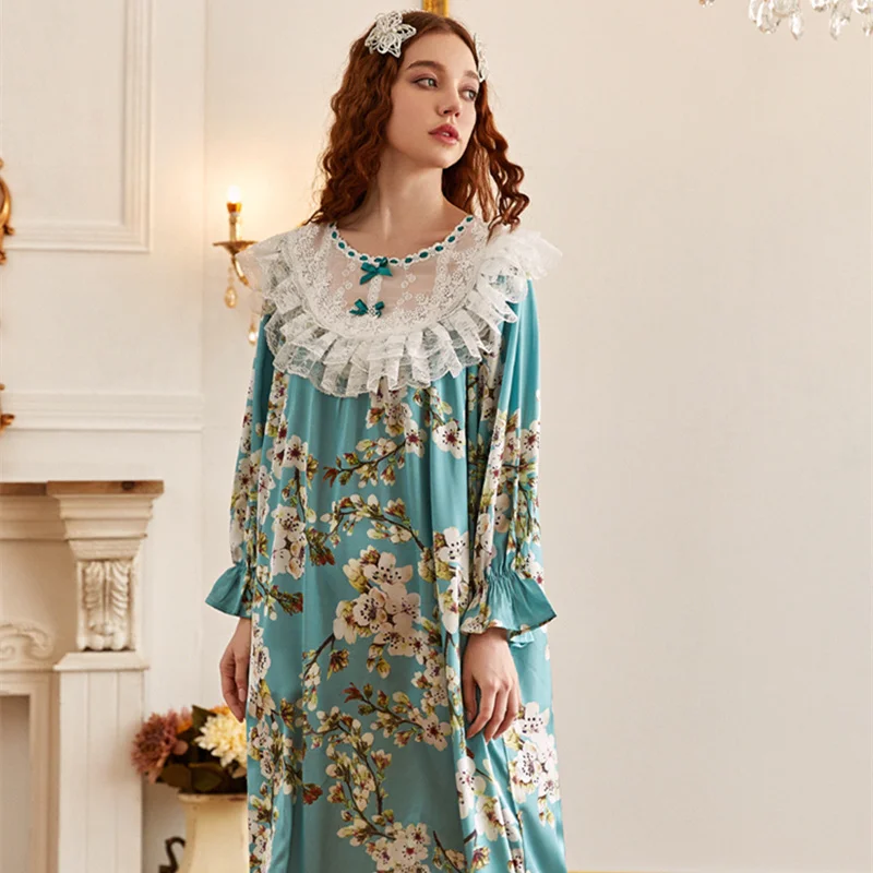 NEW2021 Nightgown Women Satin Nightdress Long Dress Long sleeve Romantic Sleepwear Nightgown
NEW2021 Nightgown Women Satin Nightdress Long Dress Long sleeve Romantic Sleepwear Nightgown