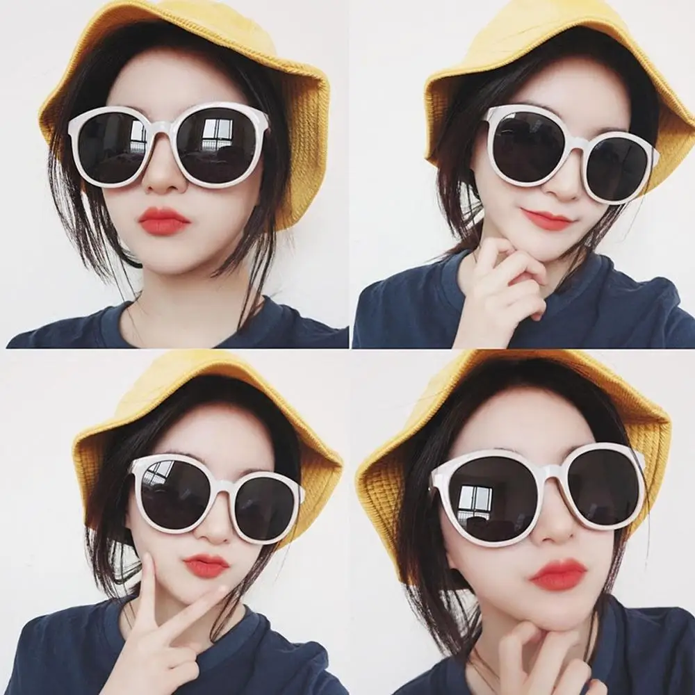 Корейская версия большой кадр Круглый уход за кожей лица солнцезащитные очки