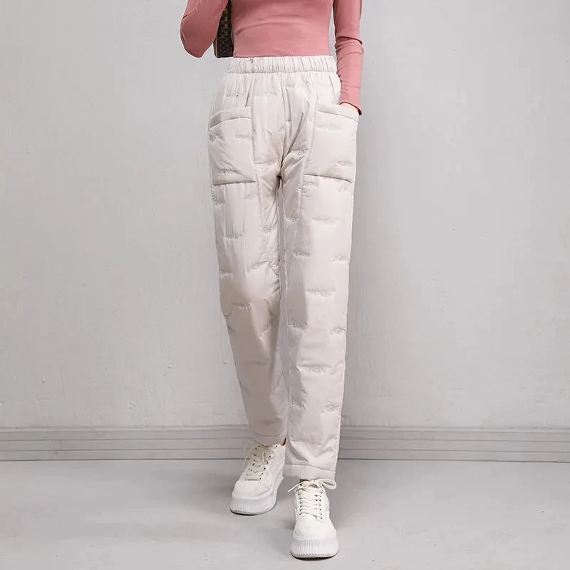 Winter Oversized Thicken Straight Pants High Waist Causal Warm Down Cotton Trousers For Women Elastic Waist Loose Sweatpants
Winter Oversized Thicken Straight Pants High Waist Causal Warm Down Cotton Trousers For Women Elastic Waist Loose Sweatpants