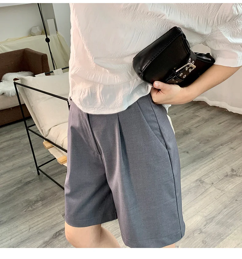 Wide Leg Suit Shorts Women's 2021 Summer Loose Casual Middle Pants High Waist Capris Gray Black Hotpants 
Wide Leg Suit Shorts Women's 2021 Summer Loose Casual Middle Pants High Waist Capris Gray Black Hotpants