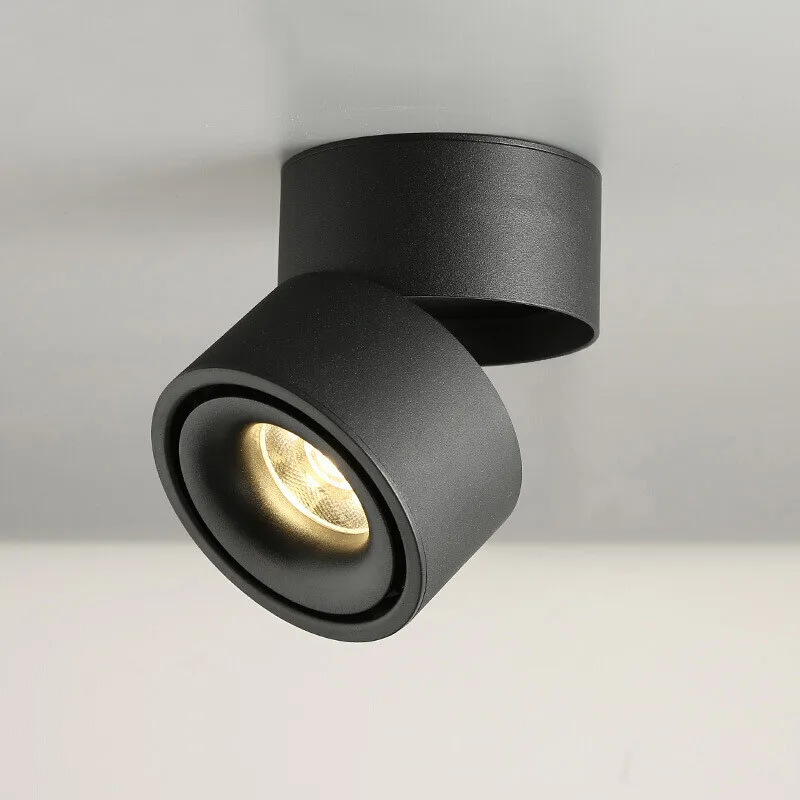 Dimmable COB LED Downlights Surface Mounted Ceiling Lamps 7W Foldable And 360 degrees Rotatable Background Track Spot lights
Dimmable COB LED Downlights Surface Mounted Ceiling Lamps 7W Foldable And 360 degrees Rotatable Background Track Spot lights