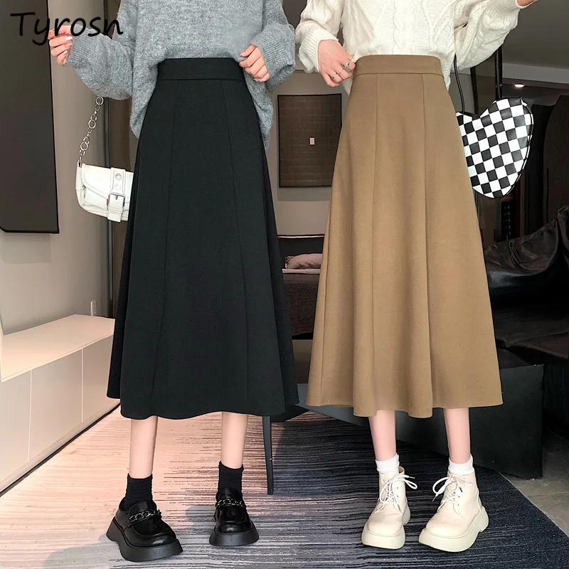 Woolen Winter Skirts Women A Line Fashion Faldas Chic All Match High Waist Mid Calf Harajuku Solid Vintage High Waist Leisure
Woolen Winter Skirts Women A Line Fashion Faldas Chic All Match High Waist Mid Calf Harajuku Solid Vintage High Waist Leisure
