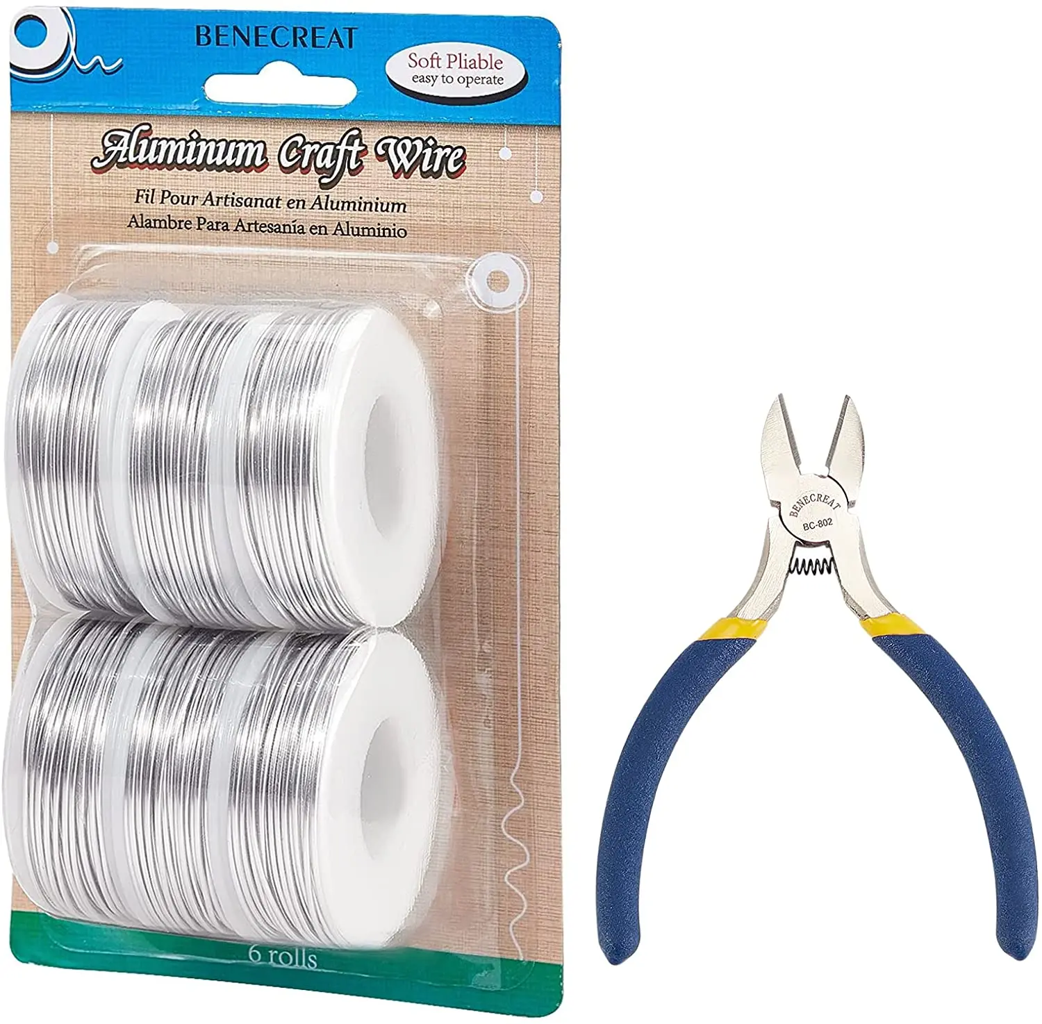 Калибр 18, 52 фута x 6 рулонов, алюминиевая Серебряная магнитная проволока для бисероплетения с ювелирными плоскогубцами для изготовления юве...
Калибр 18, 52 фута x 6 рулонов, алюминиевая Серебряная магнитная проволока для бисероплетения с ювелирными плоскогубцами для изготовления юве...