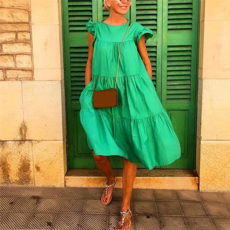 Women Summer Dress Solid Color Sleeveless Beach Casual Yellow Sundress 2020 Fashion Dress For Women
Women Summer Dress Solid Color Sleeveless Beach Casual Yellow Sundress 2020 Fashion Dress For Women