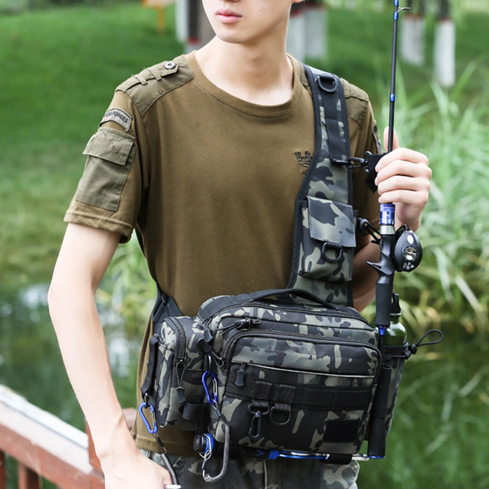 Multi-function Fishing Bag Shoulder Packs Nylon 600D Fish Lure Bait Storage Case for Outdoor Fishing Portable Accessories
Multi-function Fishing Bag Shoulder Packs Nylon 600D Fish Lure Bait Storage Case for Outdoor Fishing Portable Accessories