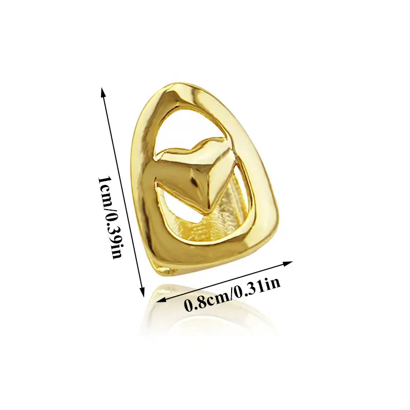 1PC Hollow Love Single Gold Braces Grillz With The Same Material Top Teeth Grillz Hip Hop Small Jewelry Unisex Fashion Braces
1PC Hollow Love Single Gold Braces Grillz With The Same Material Top Teeth Grillz Hip Hop Small Jewelry Unisex Fashion Braces