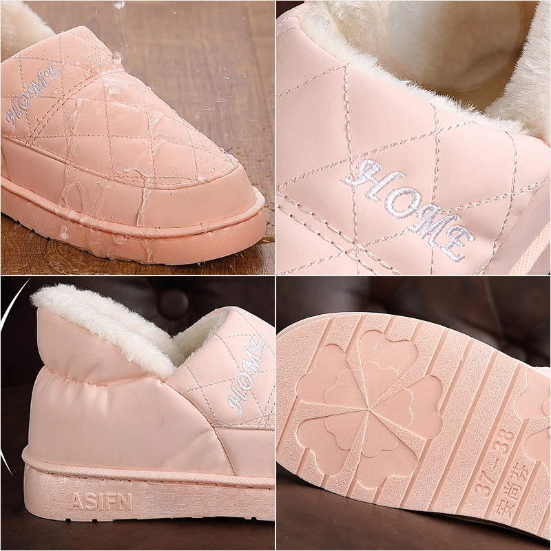 Winter Women Slippers Woman waterproof Warm Couple Shoes Flat Indoor Ladies Short Furry Plush Women's Soft Bottom Female Shoes
Winter Women Slippers Woman waterproof Warm Couple Shoes Flat Indoor Ladies Short Furry Plush Women's Soft Bottom Female Shoes