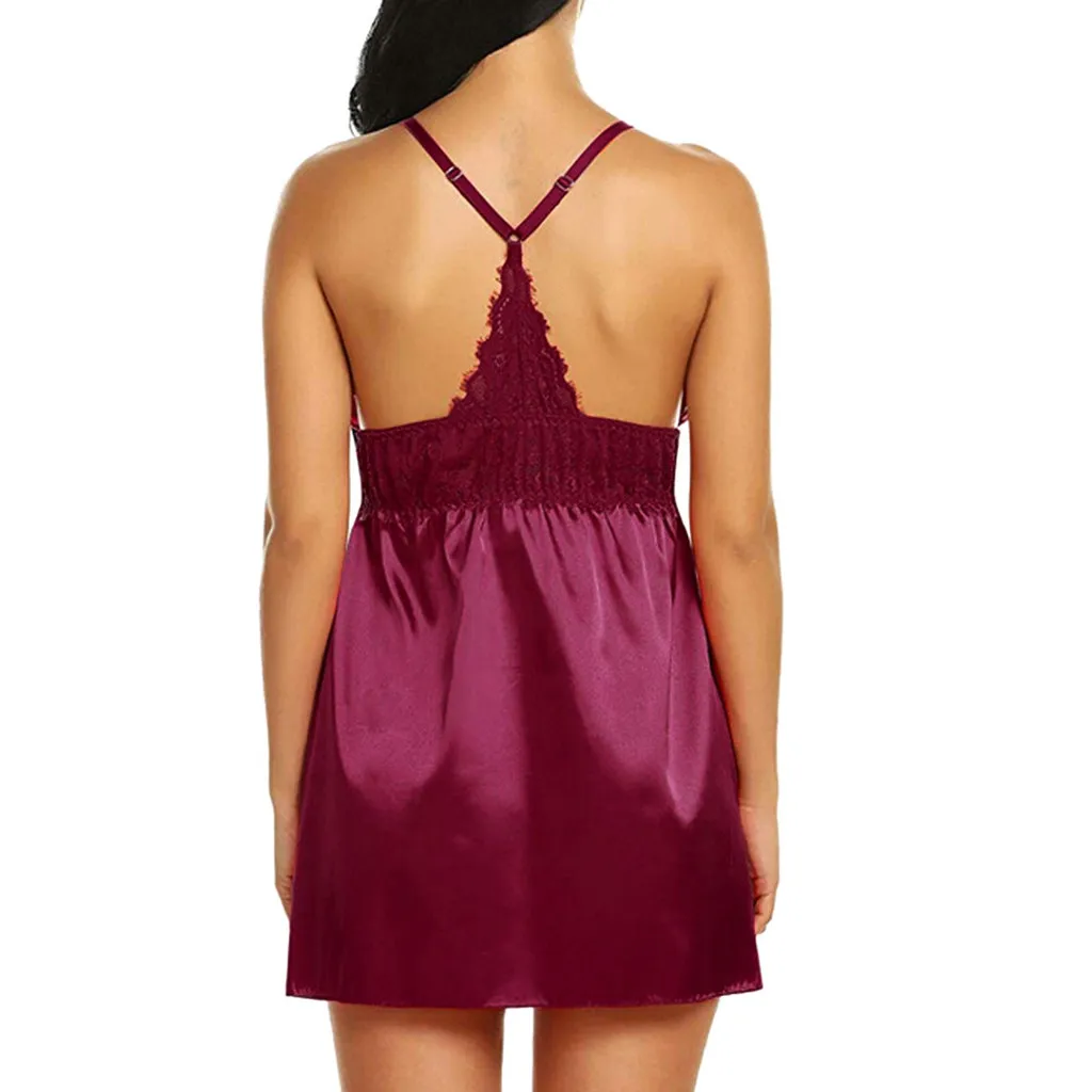 Women Pajamas Suit Sexy Nightwear Plus Size Lace Nightgown Sleepwear Dress G-String Sexy Lingerie Robe Sleepwear Menina Nightie
Women Pajamas Suit Sexy Nightwear Plus Size Lace Nightgown Sleepwear Dress G-String Sexy Lingerie Robe Sleepwear Menina Nightie
