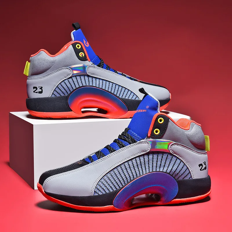 High Quality Basketball Shoes Men Sneakers Boys Basket Shoes Autumn High Top Anti-slip Outdoor Sports Shoes Trainer Women 2021
High Quality Basketball Shoes Men Sneakers Boys Basket Shoes Autumn High Top Anti-slip Outdoor Sports Shoes Trainer Women 2021