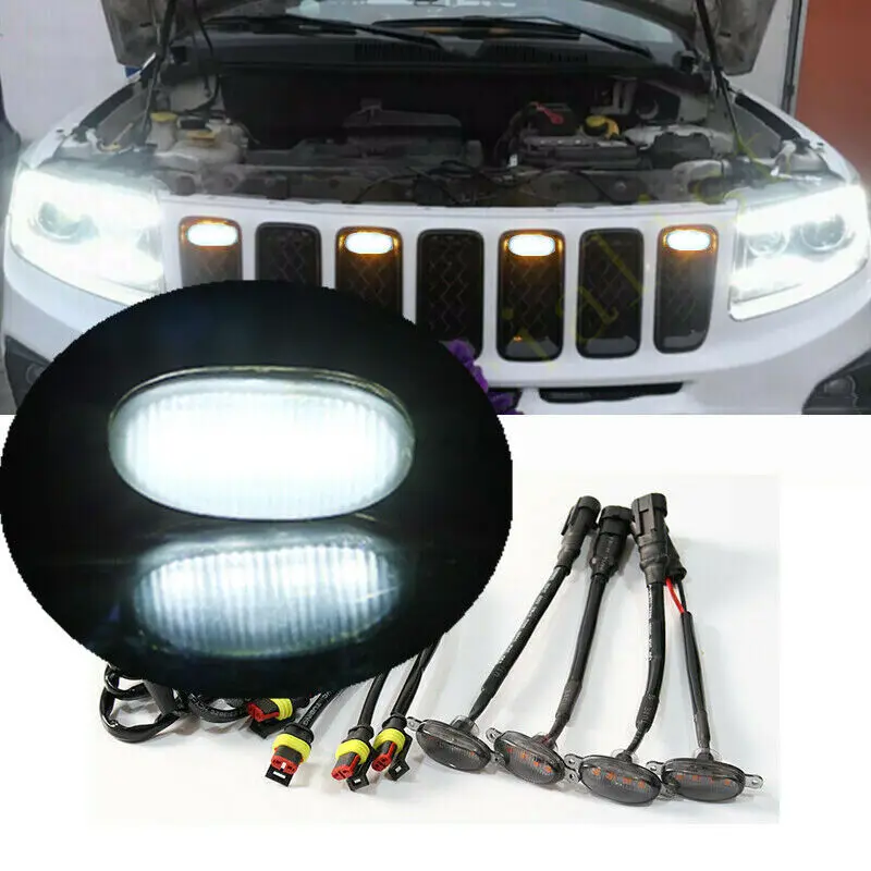 Fit For Jeep Grand Cherokee 2003-2021 LED Car Front bumper Grille LED White Light Raptor Style Light Kit Decor W/ Wire Speed
Fit For Jeep Grand Cherokee 2003-2021 LED Car Front bumper Grille LED White Light Raptor Style Light Kit Decor W/ Wire Speed