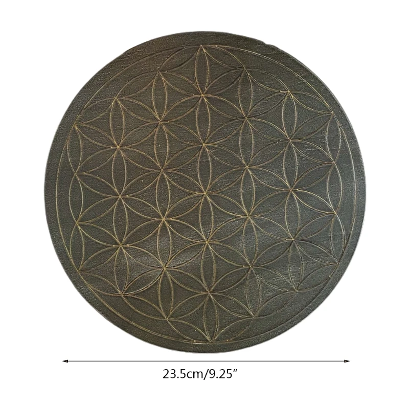 23.5cm Oak Wood Carved Astrolabe DIY Carving Board Flower of Life Energy Disk
23.5cm Oak Wood Carved Astrolabe DIY Carving Board Flower of Life Energy Disk